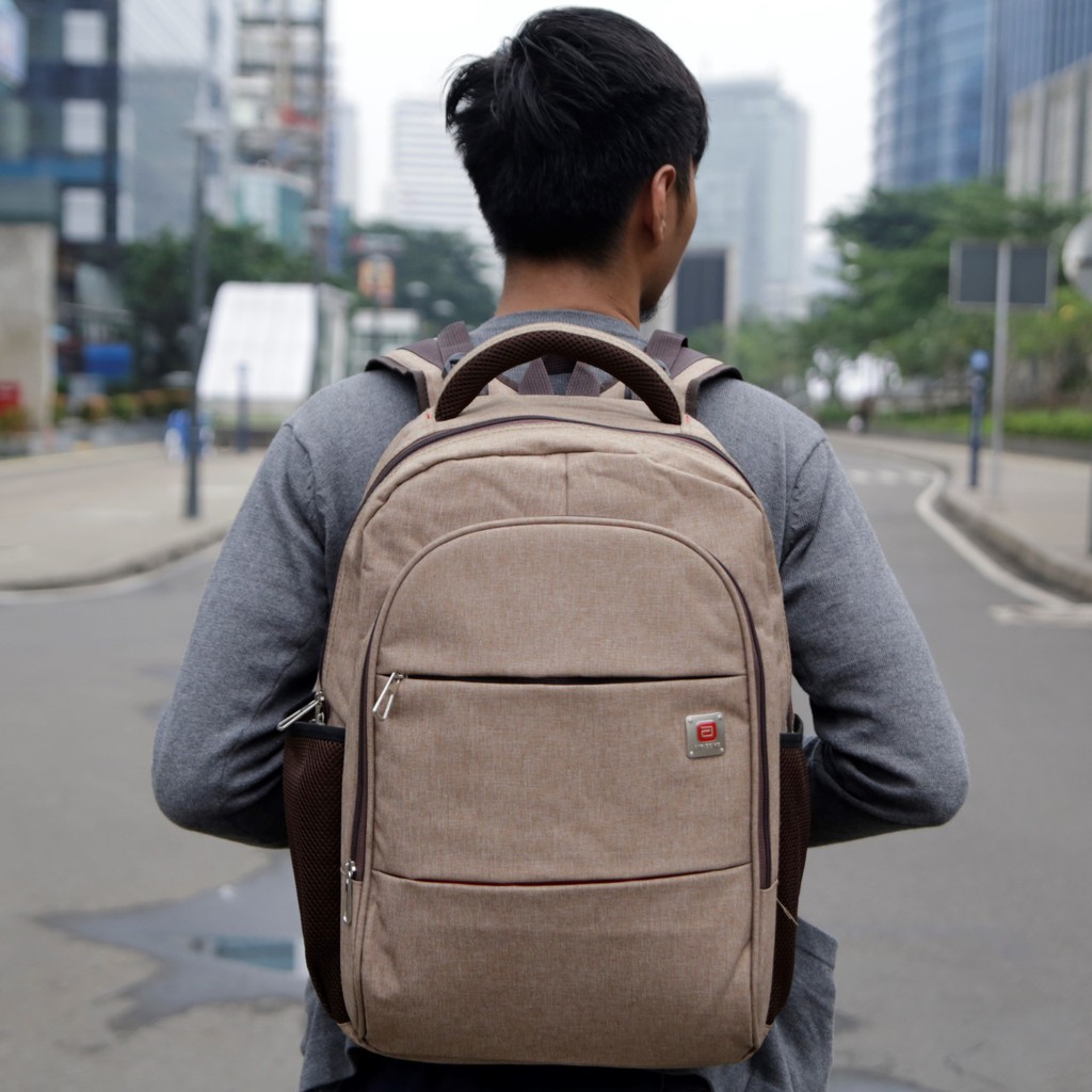 Tas Ransel Backpack Kuliah Kerja Laptop 14 Inch Travel Multifugsi Pria Wanita