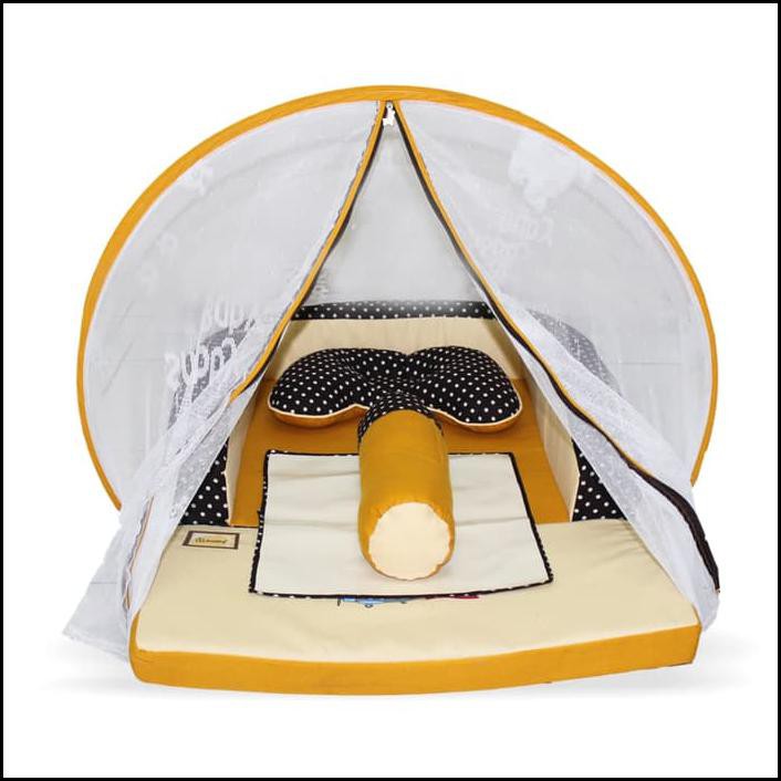 Kasur Bayi Lipat Print Kelambu Snobby Tpk1491