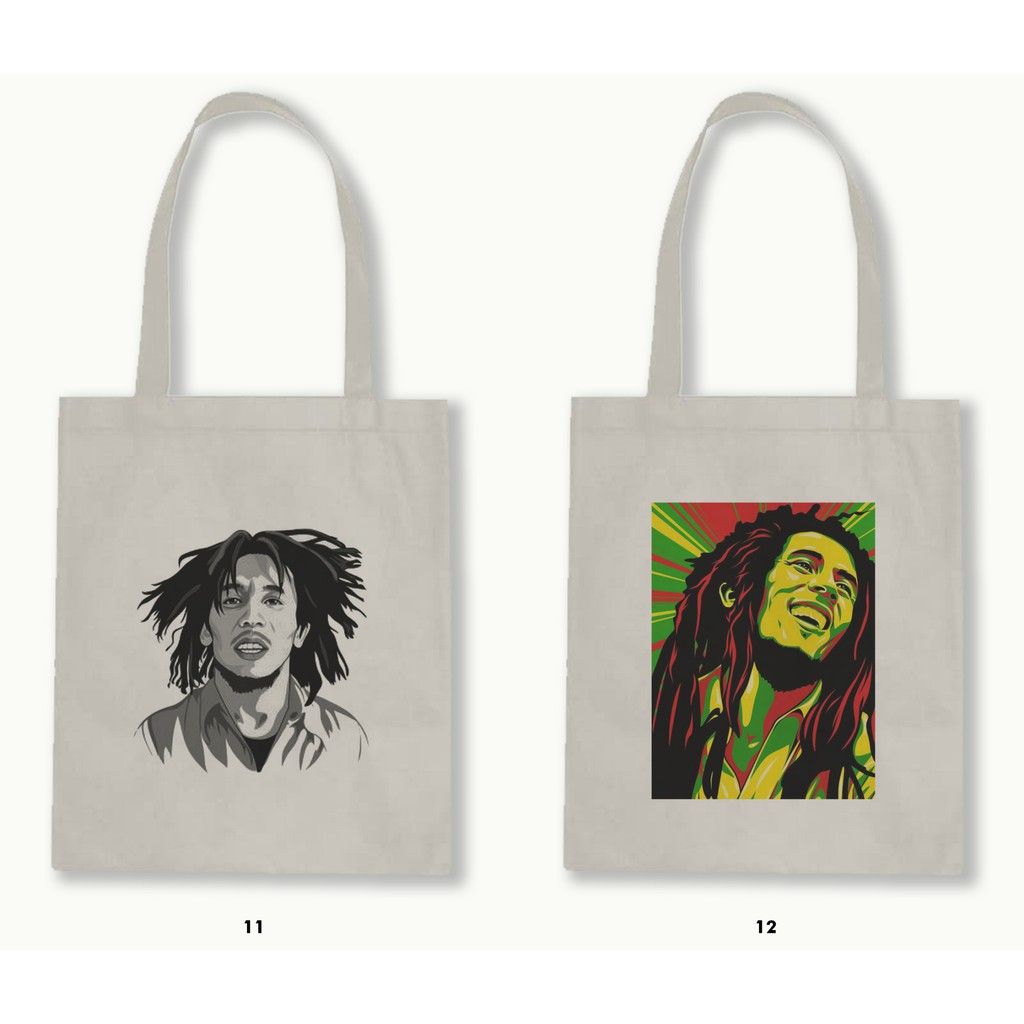 TOTE BAG BLACU 30X40 - BOB MARLEY .01