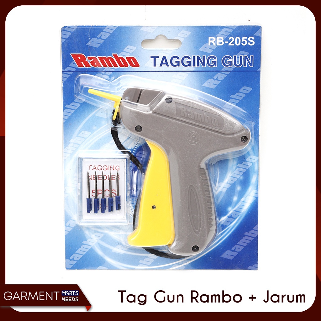

TG07 - Alat Tembak Tag Pin Tag Gun Merk Rambo + Refill 5 Jarum Arrow Top Pin Tagpin