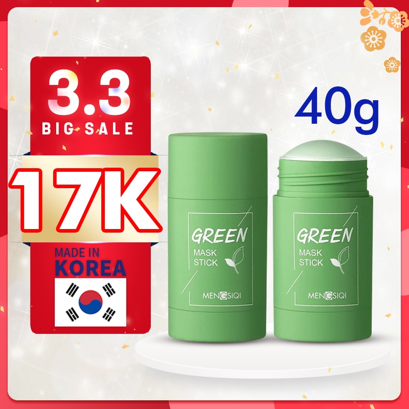 MEIDIAN Green Tea Mask Cleansing Clay Stick Mask wajah Masker komedo Acne Cleansing blackhead Mask
