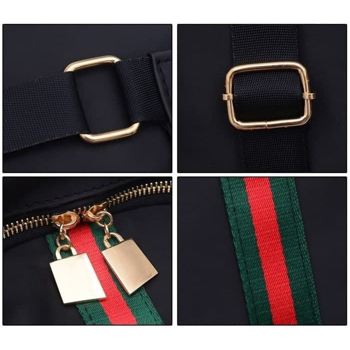 Backpack Tas Ransel CEWEK model gucci - Tas Punggung nilon wanita RNG