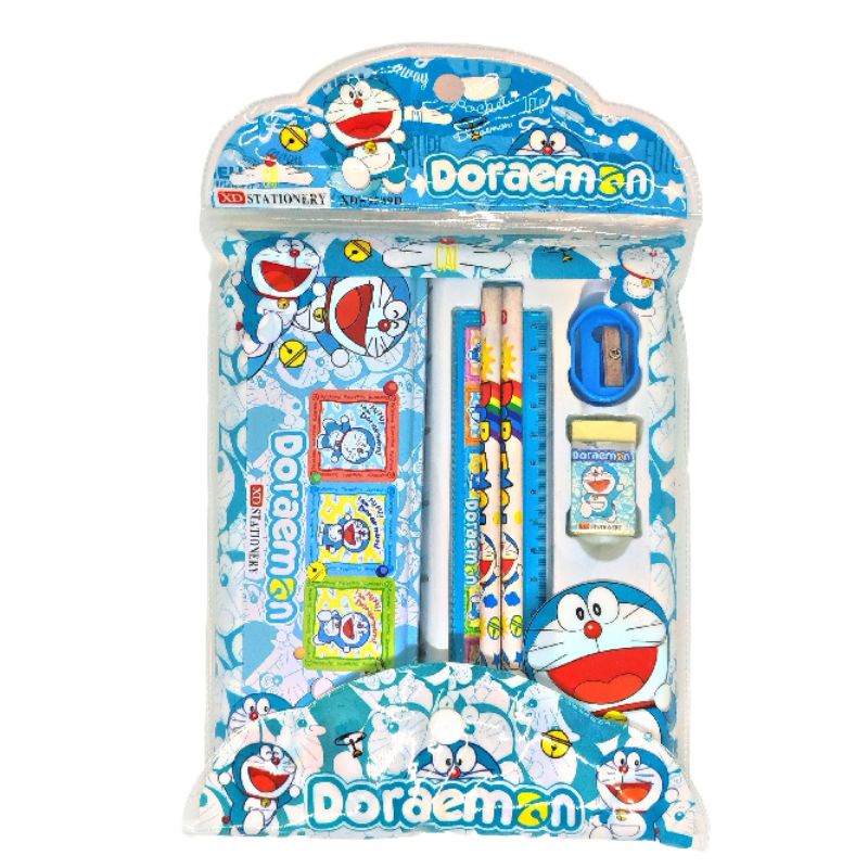 Jual Set Alat Tulis Anak Sekolah 5 In 1 Lengkap Karakter Doraemon