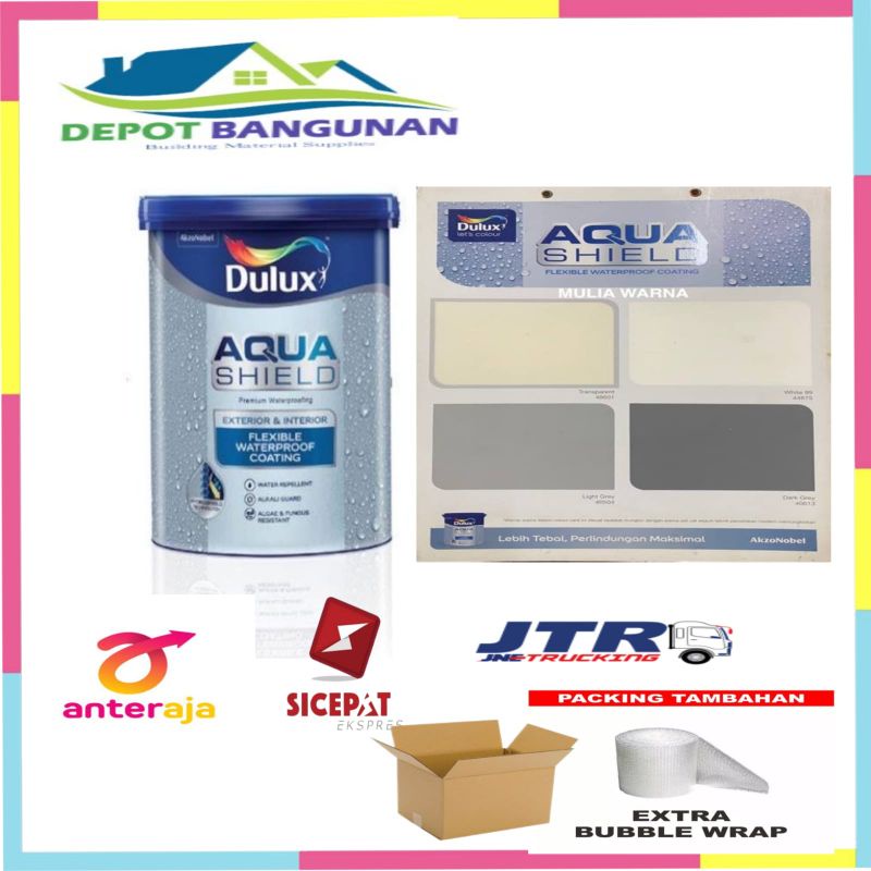 Cat Tembok Dulux Aquashield Waterproofing Exterior 1 KG  Paket