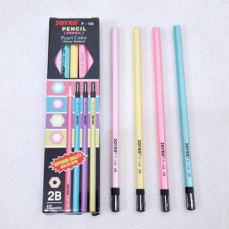 

Pensil Joyko 2B P-108 (Pearl) 1 Lusin