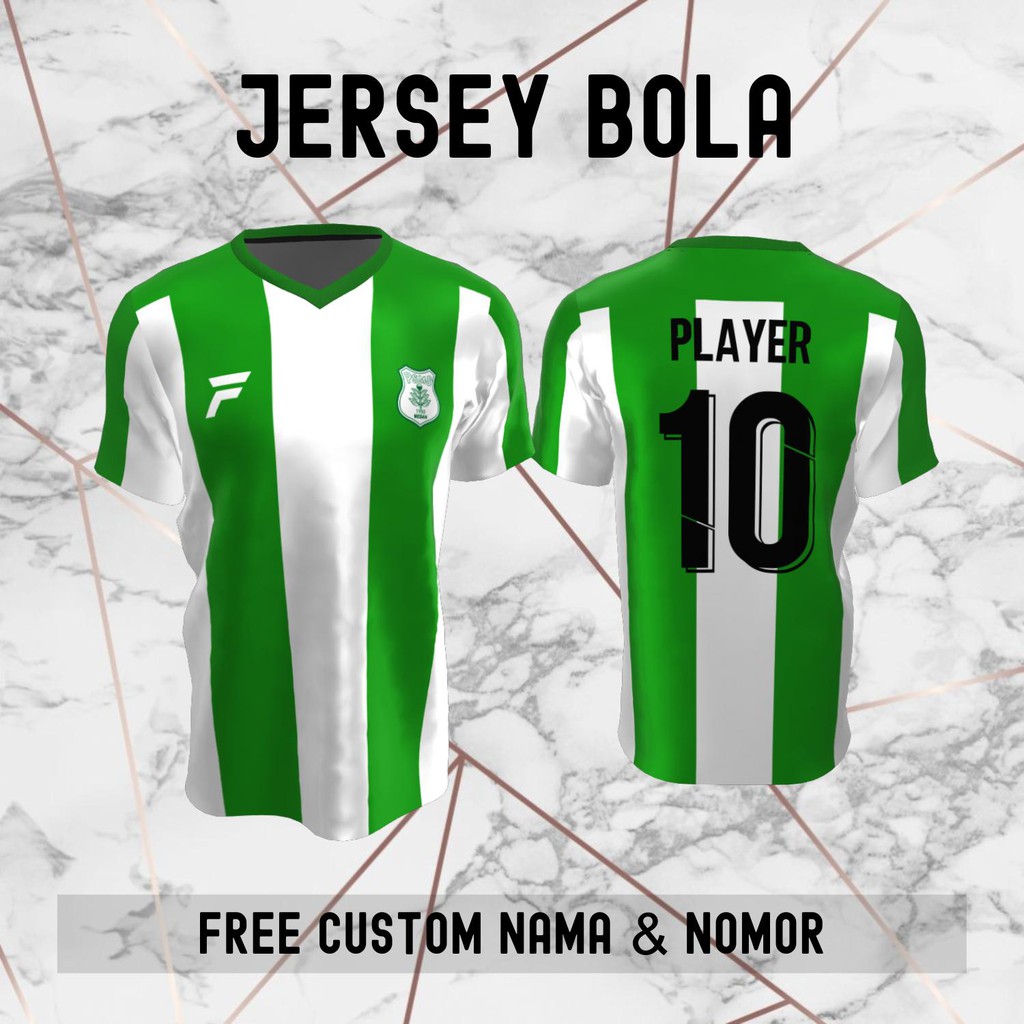 Jersey PSMS Medan Klub Bola Baju Kaos Custom Nama dan Nomor Punggung - 544