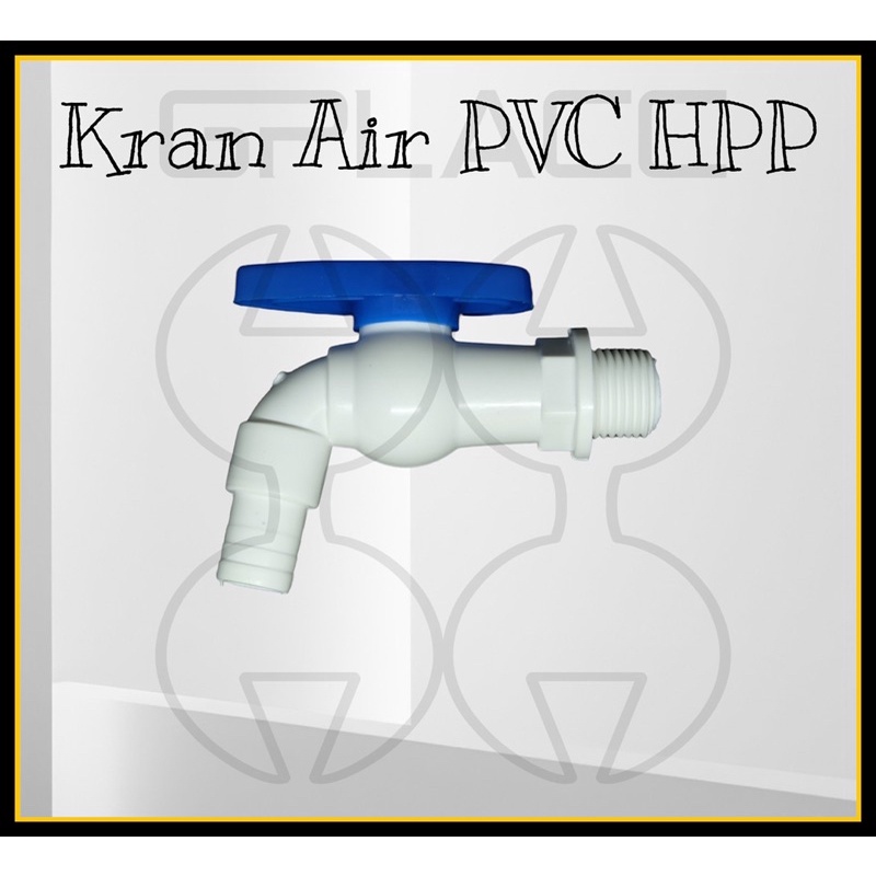 Kran Keran Air PVC HPP / Kran Air Tembok Taman HPP 1/2”