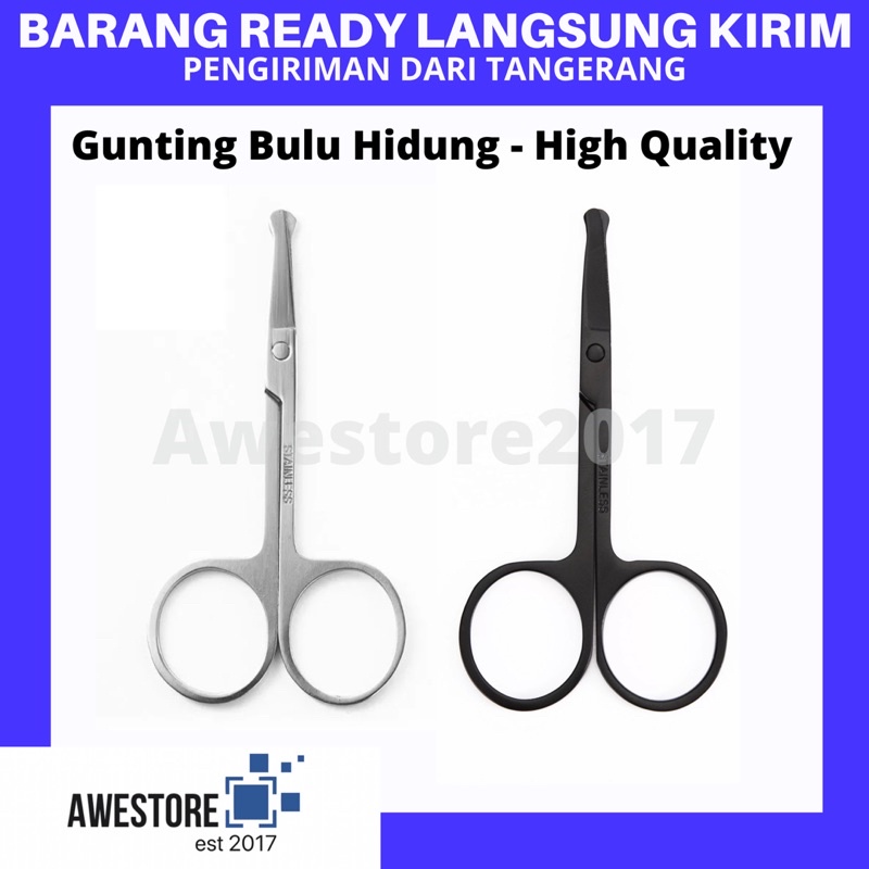 Gunting Bulu Hidung Kumis Bulu Jenggot Kecil Stainless Steel Portable