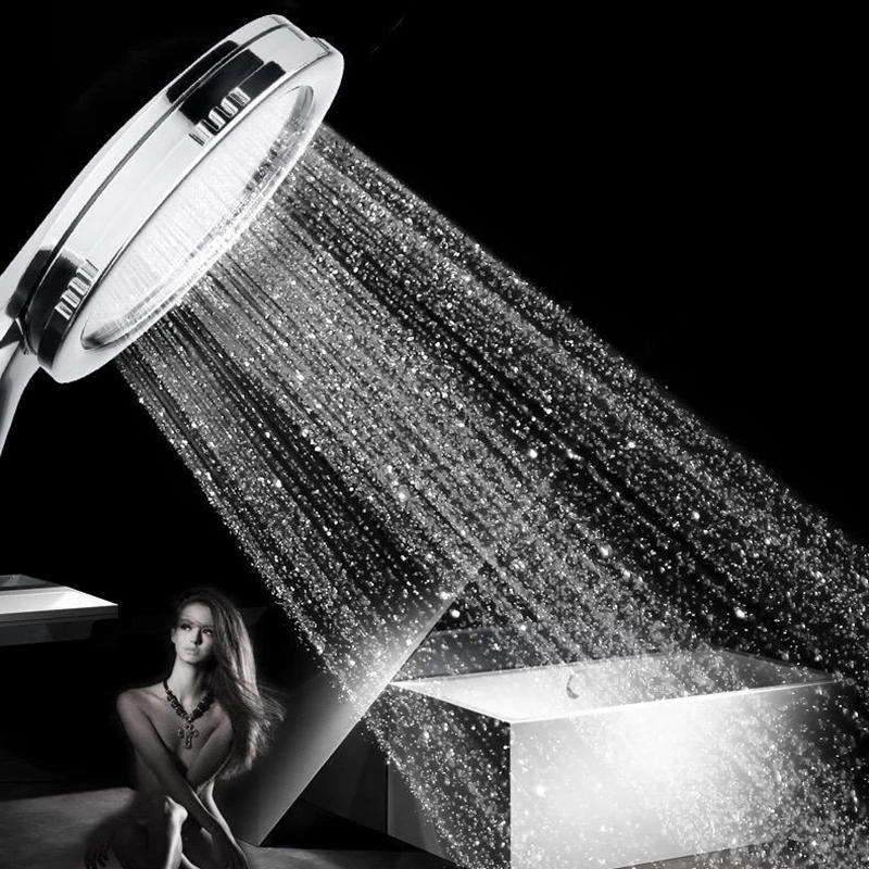 Multi-functional High Pressure ABS Water Saving Shower Head / Powerful Rain Showerhead / Pressurized Nozzle Household Accessories