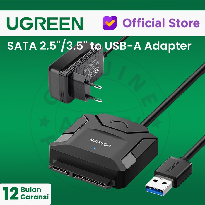 UGREEN Converter HDD SSD SATA 2.5&quot;/3.5&quot; to USB-A Adapter - CR108