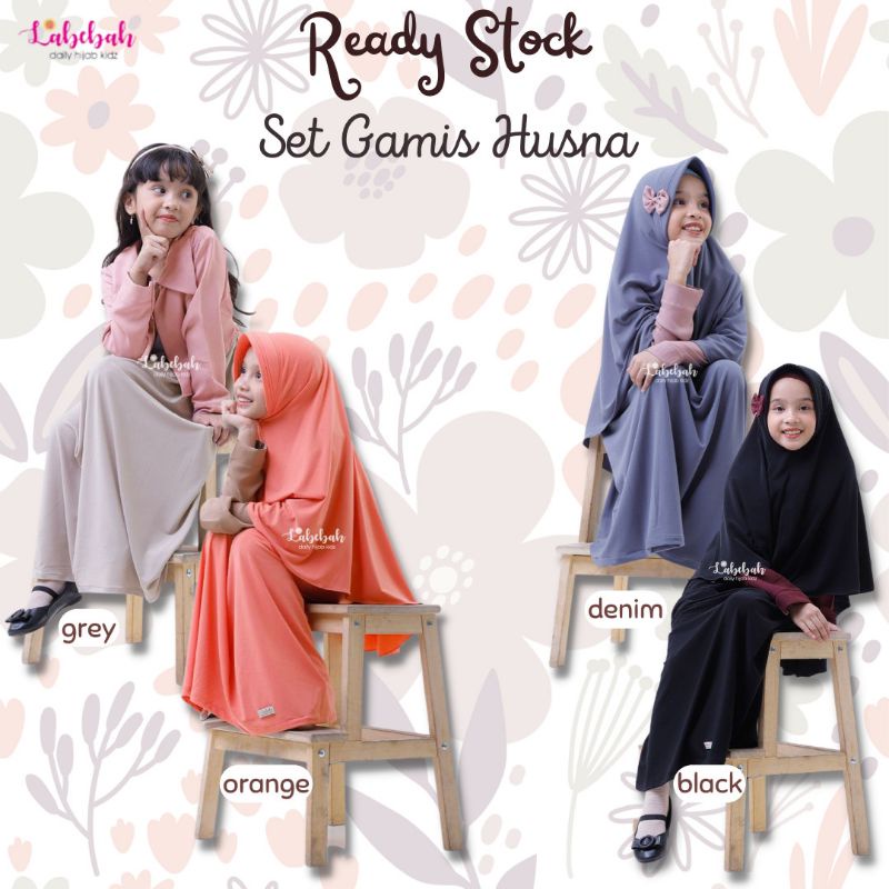 SET GAMIS ANAK PEREMPUAN SYARI HUSNA LABEBAH