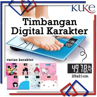 kuke ls 18 timbangan badan digital 180kg timbangan digital karakter kartun