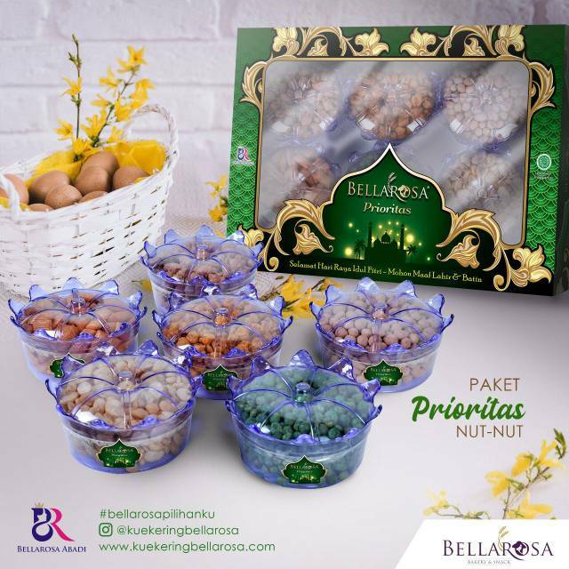 

Paket Bellarosa Prioritas nut nut - aneka kacang lebaran - kacang kiloan - paket kacang idul fitri