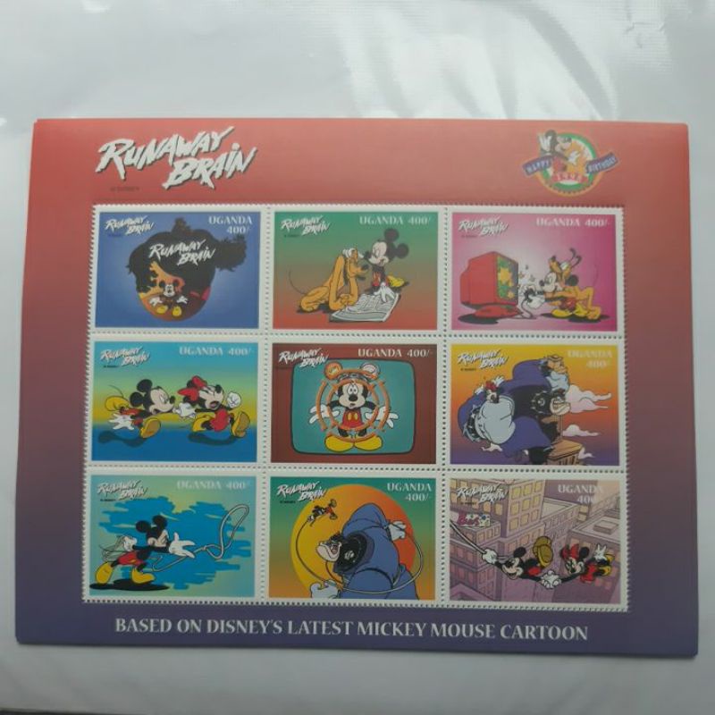 

Perangko Disney Uganda Runaway Brain sheet 9 prangko