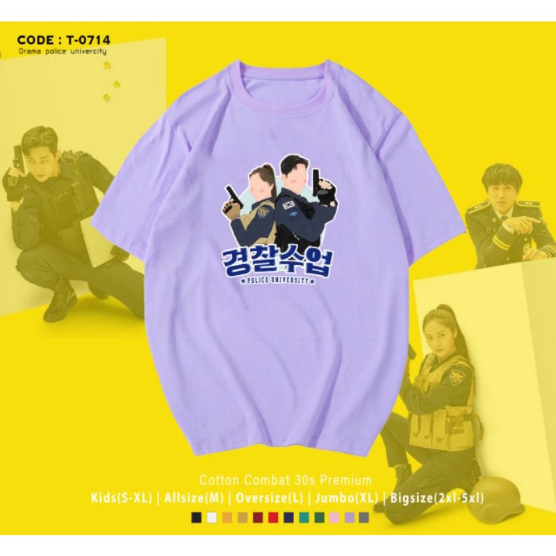 KAOS K-DRAMA POLICE UNIVERSITY UNISEX OVERSIZE/T-SHIRT KOREA DRAMA