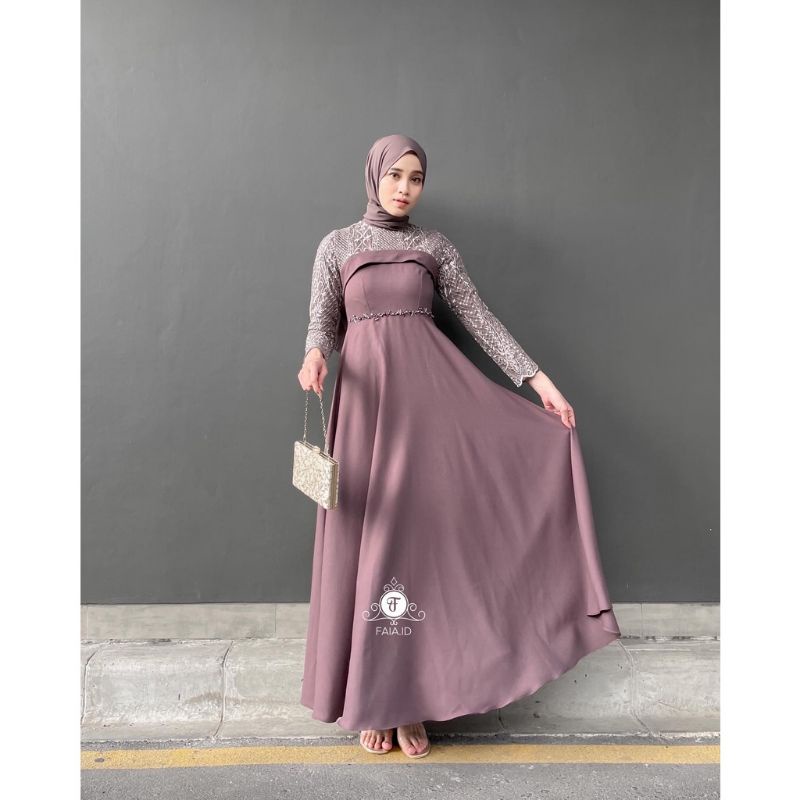 BELLEZA DRESS ( READY STOK ) GAUN PESTA MUSLIMAH - DRESS BRUKAT - DRESS MUSLIMAH - DRESS WISUDA - DRESS KONDANGAN - DRESS WUDHU FRENDLY - DRESS BUSUI FRENDLY - DRESS BUMIL FRENDLY - DRESS LAMARAN - DRESS PESTA - DRESS PREMIUM