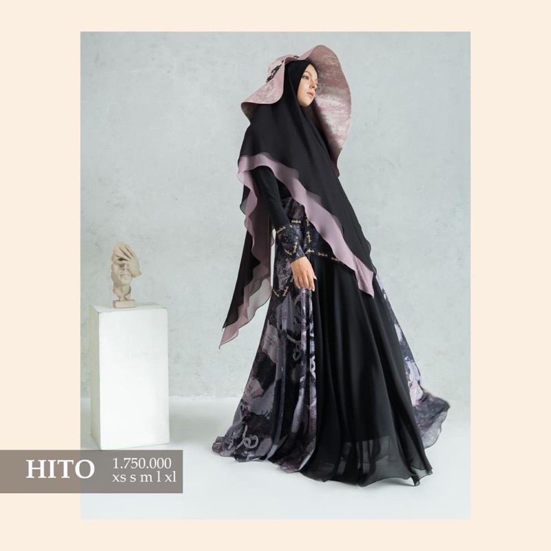 GAMIS SYARI SET KHIMAR HITO SYARI BY LVA SYARI / SET GAMIS SYARI LVA ELEGANT PREMIUM