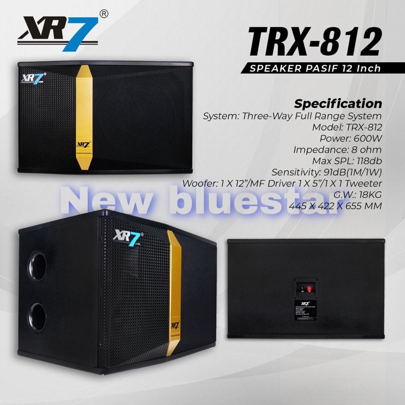 Speaker Karaoke Pasif XR7 TRX 812 Original 12 inch XR7 TRX812