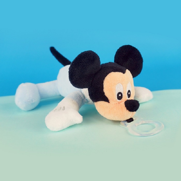 Nookums Disney Mickey Mouse Blue Pacifier with Plushies Empeng dengan Boneka