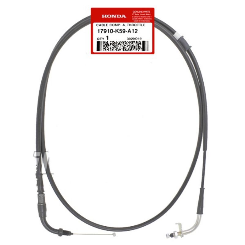 17910K59A12 kabel gas A atas vario 125 led.vario 150 led lama. original ahm