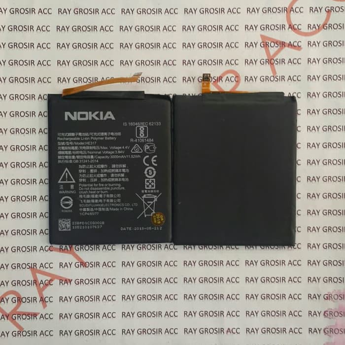 Baterai Original NOKIA 6 Android HE317 , HE-317