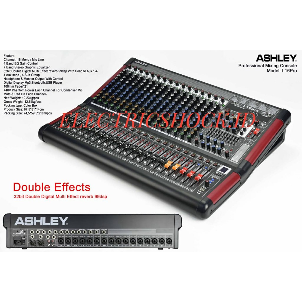 NEW MIXER ASHLEY L 16PRO / L16 PRO / L16PRO 16channel (Original)