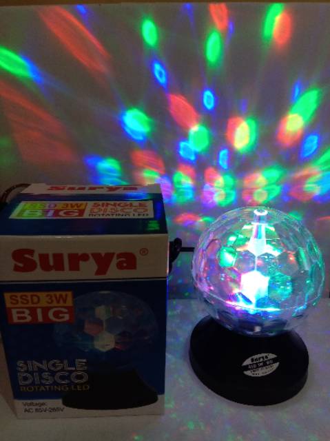 Lampu Disco Putar Surya SSD 3 W BIG