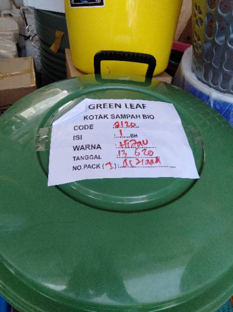 GREEN LEAF - Tempat Sampah 120 Liter Roda Green Leaf 2120