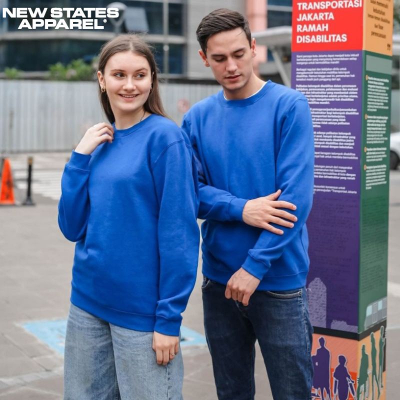 Crewneck Sweatshirt 9000 Super Blend New States Apparel - Cititex Solo
