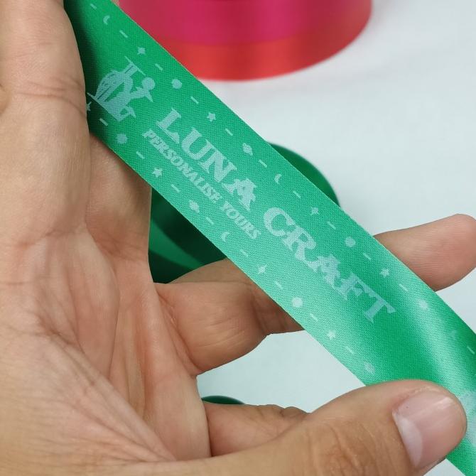 

Premium Product!!! Print Cetak Pita Satin Premium Ekslusif Import 1 Inch 2,5 Cm - Green - Paling Diminati