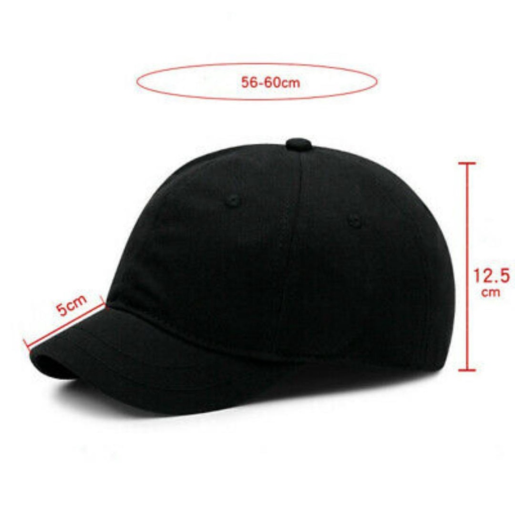 Unisex Baseball Cap Cotton Short Brim Sun Hat Adjustable Classic Sports Casual Topi Lidah Bebek Termurah Cod