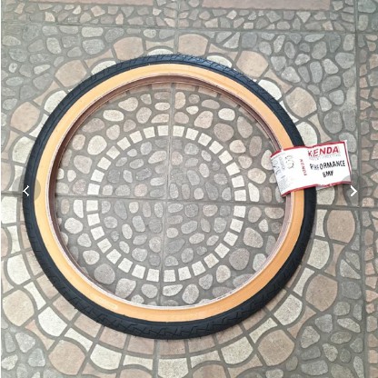 BAN LUAR SEPEDA KENDA 20 x 1.75 154 LIST KUNING MANTAP