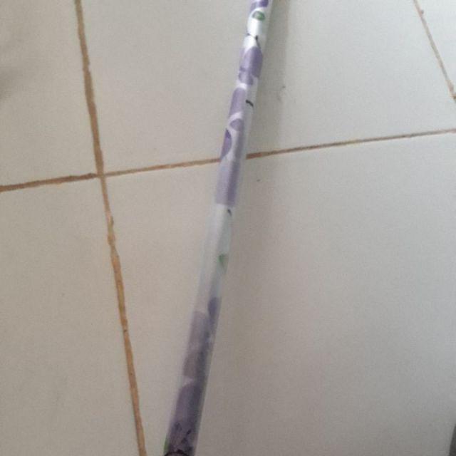 Stiker Kaca Motif Bunga Warna Ungu L-120