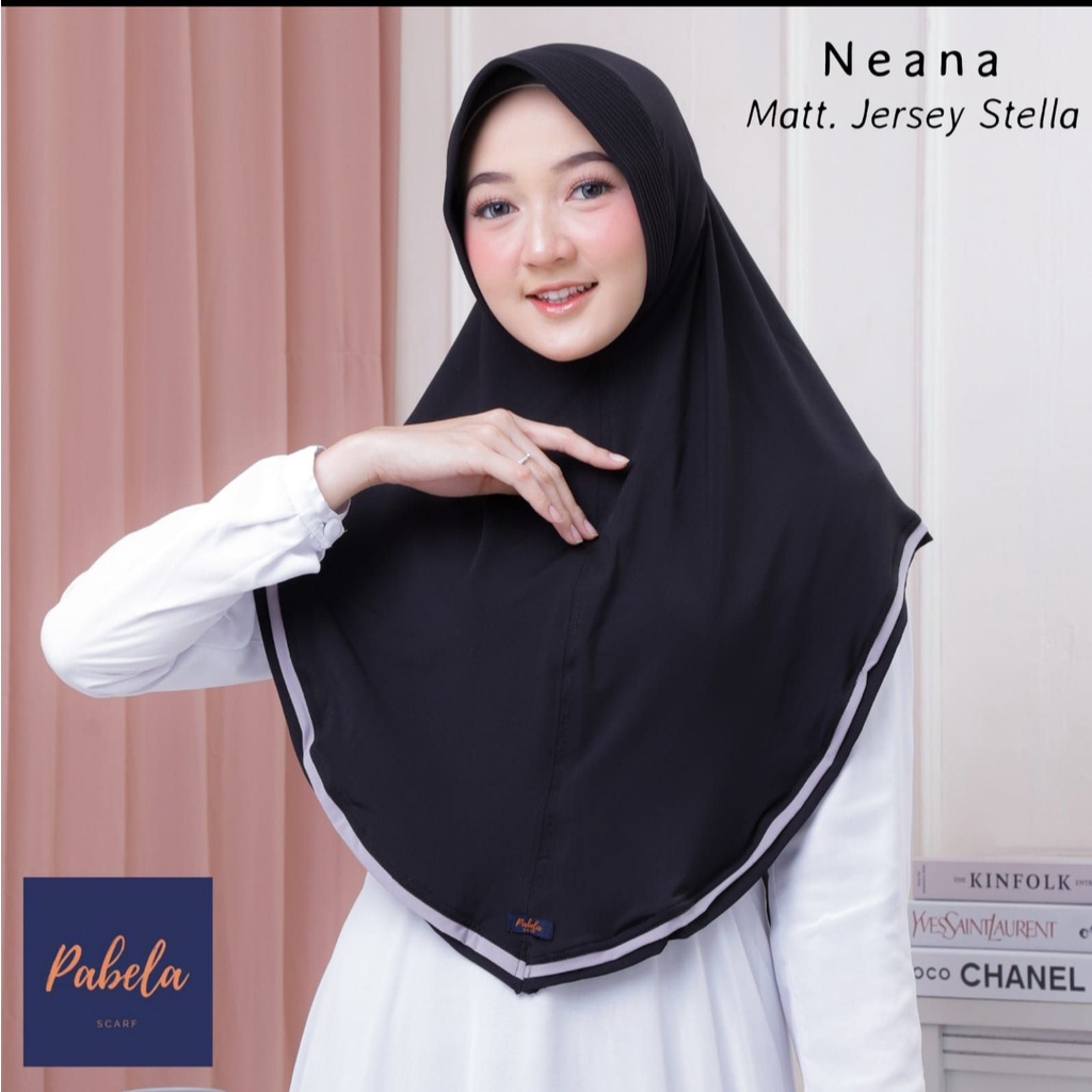 HIJAB INSTAN NEANA ORI BY PABELA JILBAB INSTAN LULU KERUDUNG INSTAN JERSEY PREMIUM