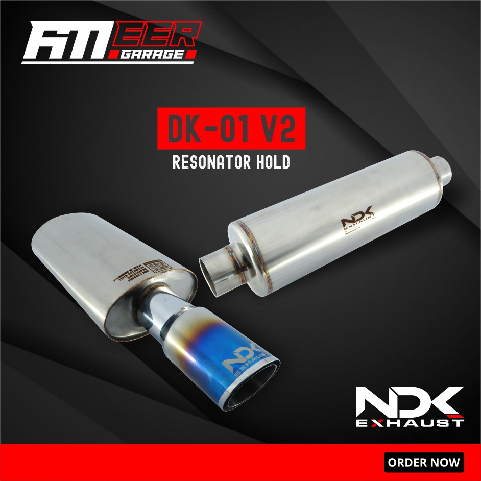 Knalpot Mobil Racing NDK Exhaust DK-01 V2 + Resonator Hold