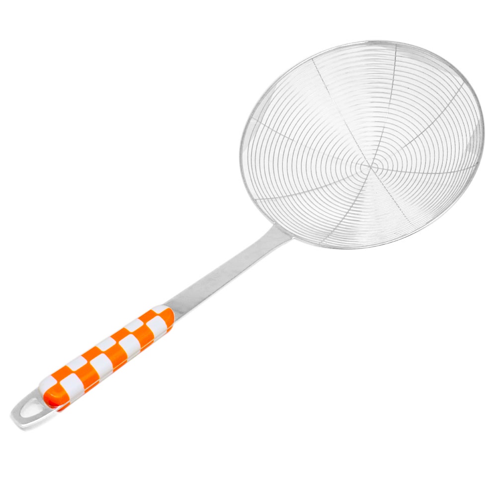 MN - Serok Masak Stainless Polkadot Diameter 22 cm / Serok masak stainless