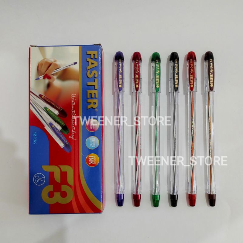 

Faster Ballpoint F3 0.5mm | Bolpen Pulpen Pen