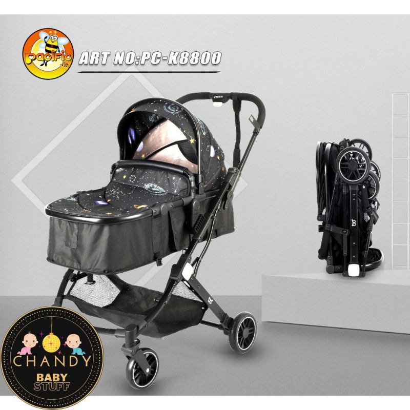 STROLLER BABY KERETA DORONG BAYI PC K8800 PASIFIC (BISA HADAP 2 ARAH)