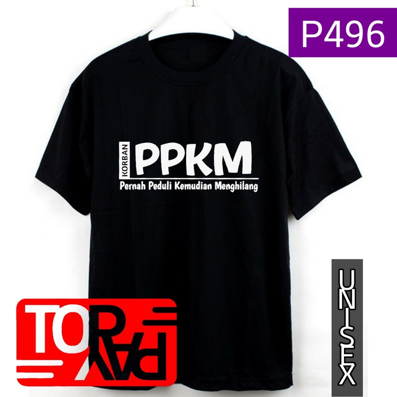 tshirt santai 30s kaos atasan P496 baju kata korban ppkm