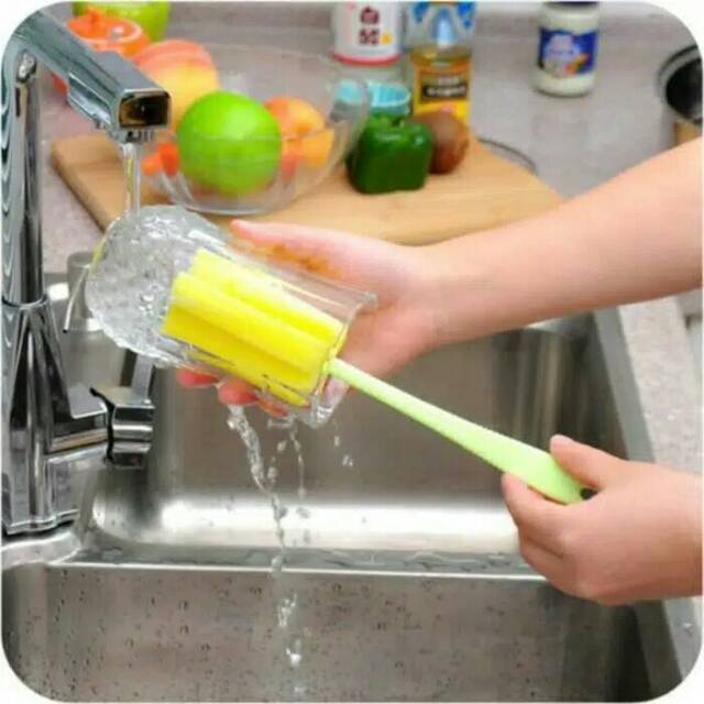 Spon Sponge Sikat Pembersih Gelas dan Botol murah