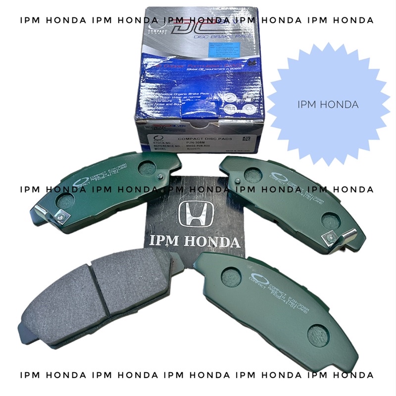 45022 SM4 / SV4 Brake Pad Front Kampas Rem Depan Honda Accord Maestro Karburator Injection Cielo Vtec Non Vtec 1990 1991 1992 1993 1994 1995 1996 1997 Nissin Japan / Compact Thailand / TRW / Sumitomo