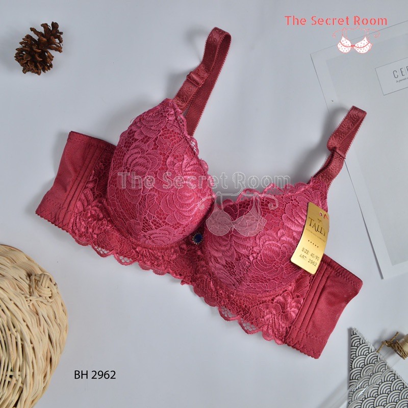 TALLY BRA BH PUSH UP 2962 I CUP B BESAR I BUSA TEBAL I ADA KAWAT I BAHAN RENDA ANTI GATAL I SIZE 34-40