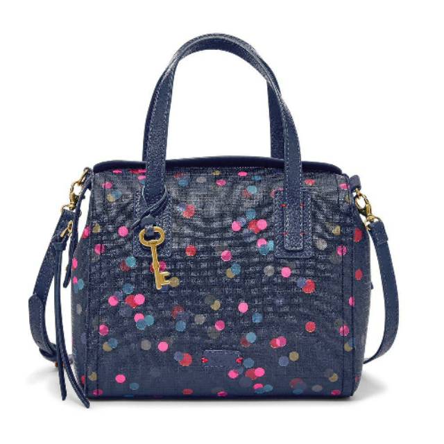 Fossil emma satchel blue