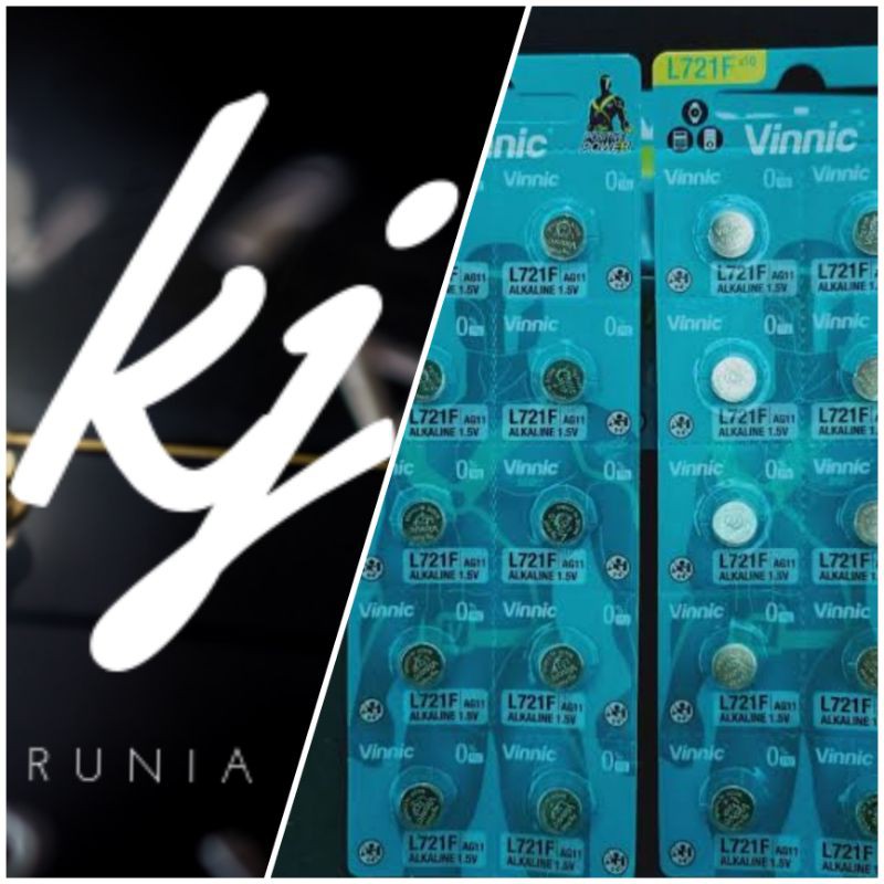 KARUNIA JAM - BATERAI VINNIC  L721F AG11 ORIGINAL  BATTERY BATERE BATERAI JAM BATERAI REMOTE