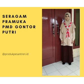 1 SET SERAGAM PRAMUKA/ BAJU PRAMUKA MUSLIMAH/ SERAGAM PERAMUKA GONTOR/ BAJU PRAMUKA STANDAR GONTOR