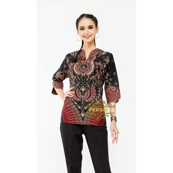 Maura Couple - Sania Ruffle Batik Couple Ori Ndoro Jowi Garansi Termurah Shopee - BATIK MODERN SOLO-BLV Gifi