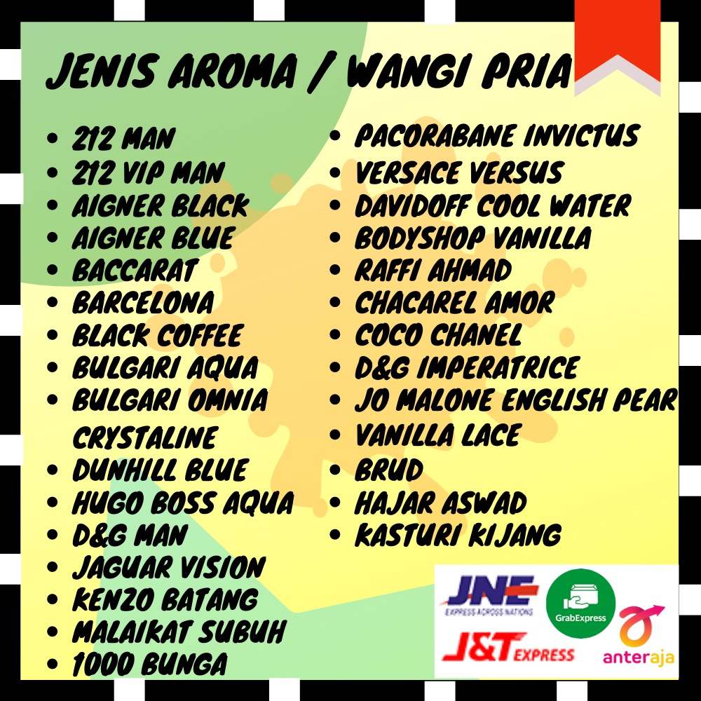 Parfum pria cowok tahan lama isi ulang farfum minyak wangi non alkohol refill