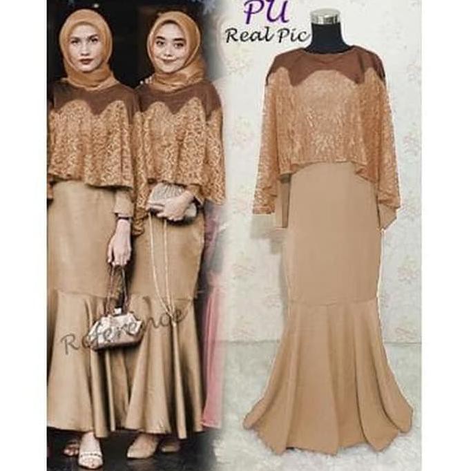 Yang Baru Keren Promo Latifa Syari (Pu) Baju Maxi Dress Muslim Busui Gamis Wanita Dewasa - Maroon