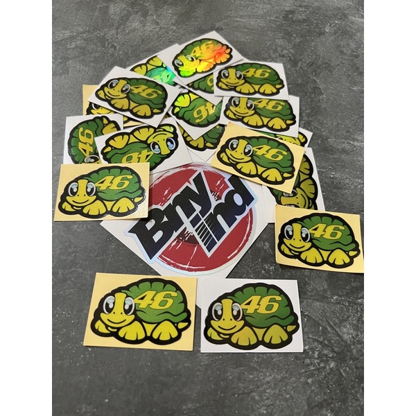 STICKER KURA KURA 46 ROSSI STICKER VISOR HELM MOTOR PRINCUTT