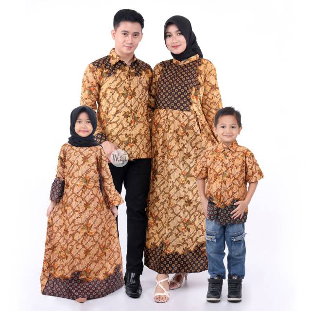 BIG PROMO 7.7 Maura Couple - Sania Ruffle Batik Couple Ori Ndoro Jowi DNT Garansi Termurah Shopee -